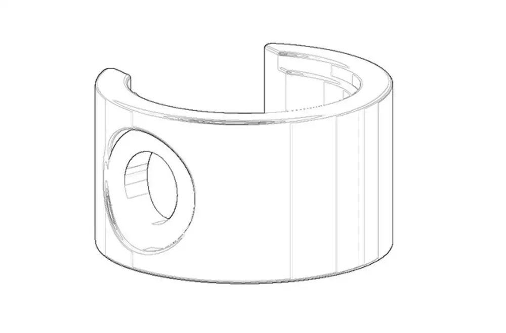 DORNBRACHT Halter für Handbrause ERSATZTEILE 091720014 20 x 35 x 31 mm Weiß matt, 091720014-10 Galeriebild 1